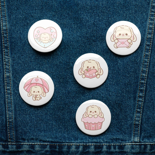 Sweet Lil BunBun Pins Set (5) - Puppy's Aesthetics
