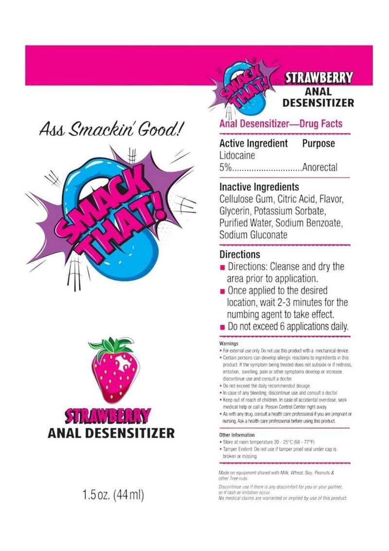 Strawberry Anal Desensitizer Cream