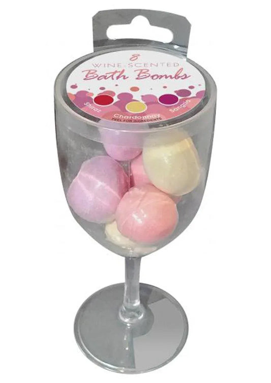 Wine Scented Bath Bombs 8 Bombs Per Glass - Puppy's Aesthetics