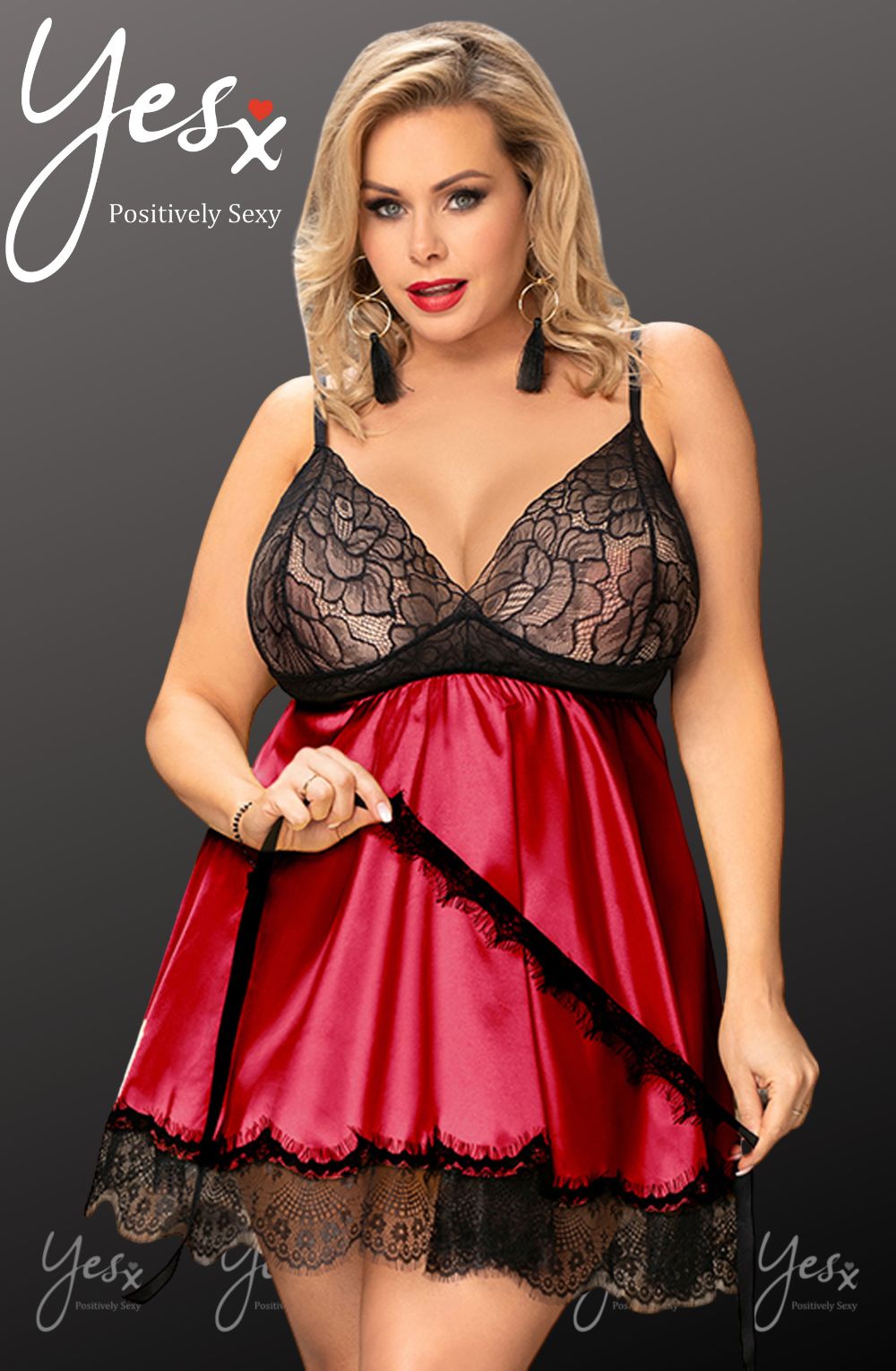 Babydoll and Blindfold Set