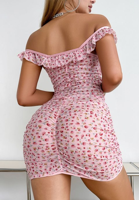 Cloud Nine Floral Off-Shoulder Dress