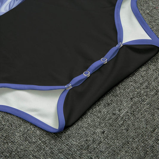 Black Blue Wolf Adult Unisex CuddleSuit - Puppy's Aesthetics