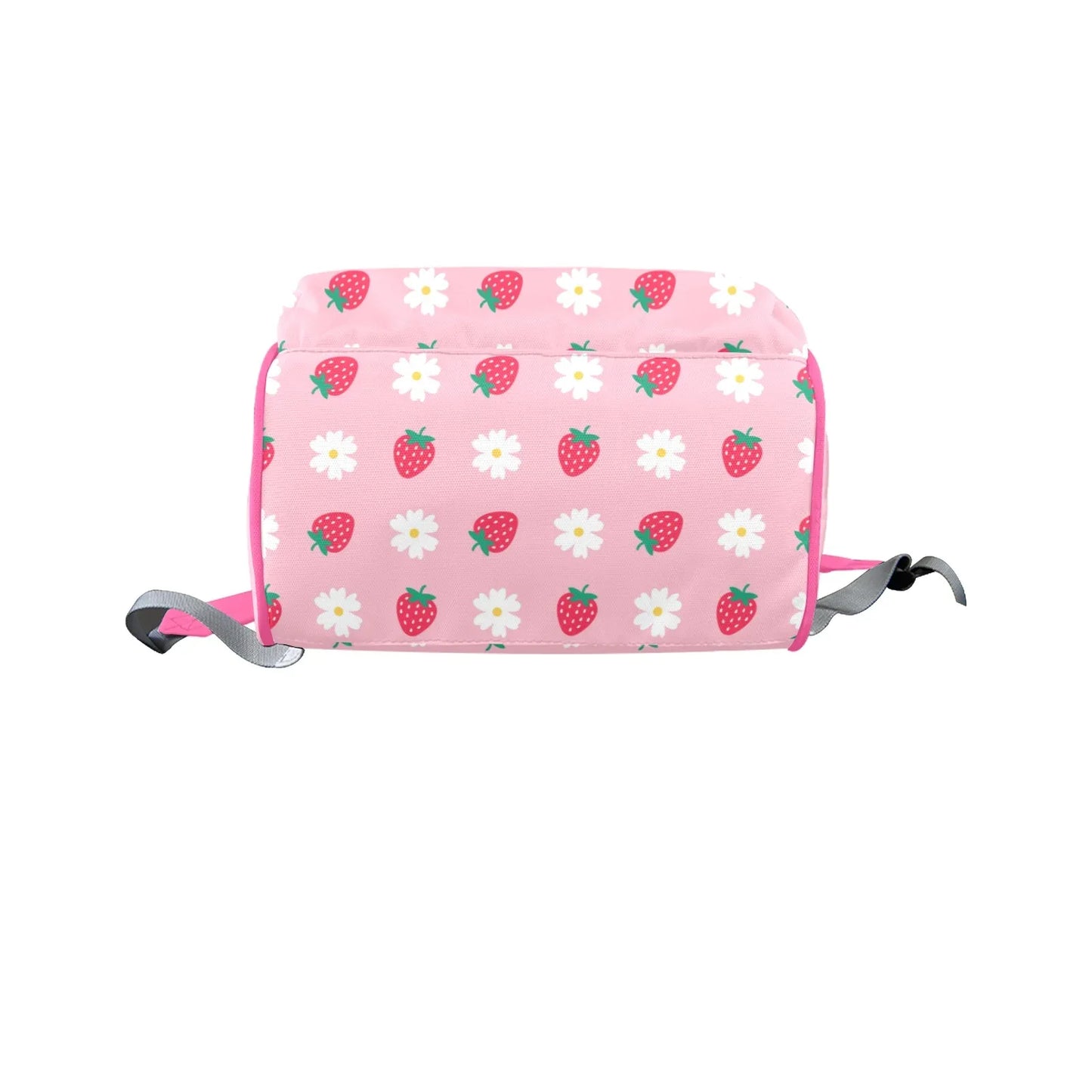 Strawberry Plaid Large Diaper Bag - Puppy's Aesthetics
