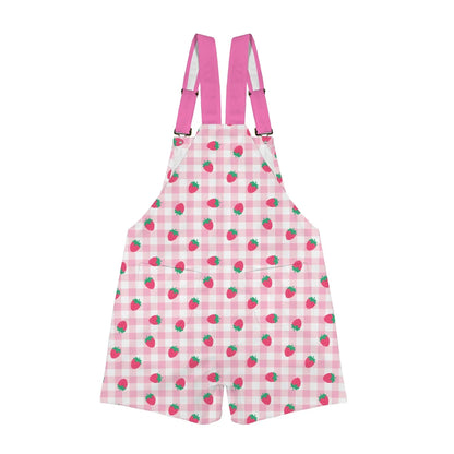 Strawberry Plaid Unisex Huggeralls - Puppy's Aesthetics