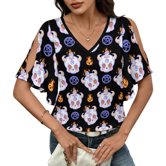 Hexed Cutie Peekaboo Sleeve Tee