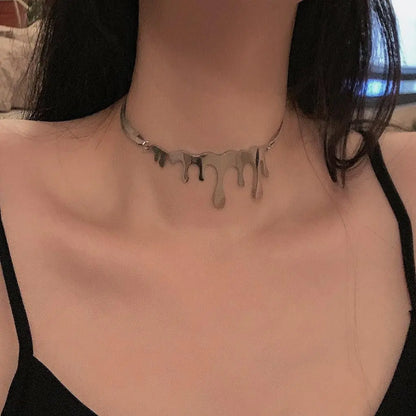 Titanium Drip Necklace [BK5-8] 1675 necklace