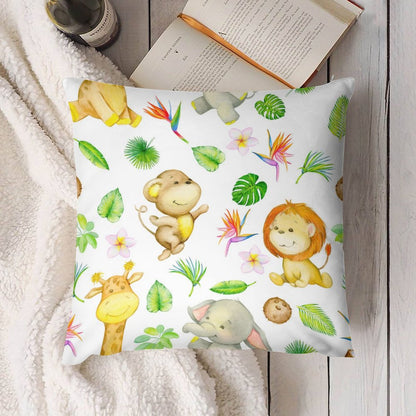 Safari Plush Pillowcase Set (4)