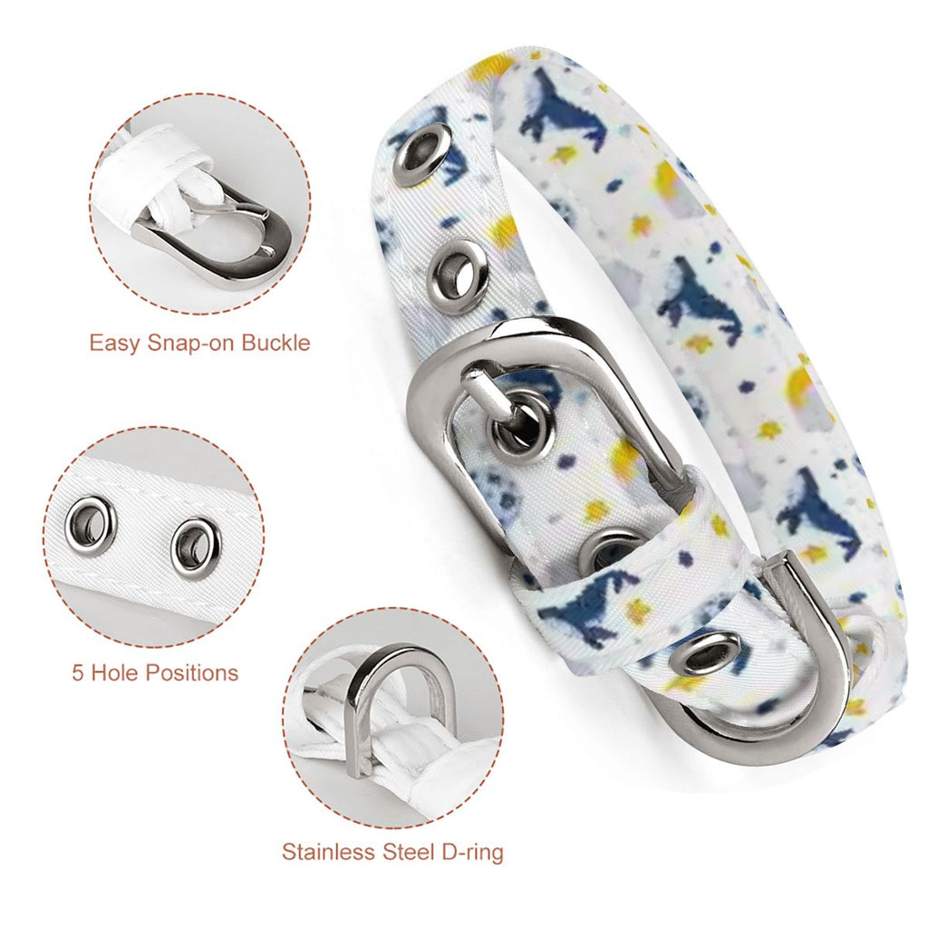 Sleepy Whale Dreams Cloth Pet Collar