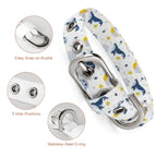 Sleepy Whale Dreams Cloth Pet Collar