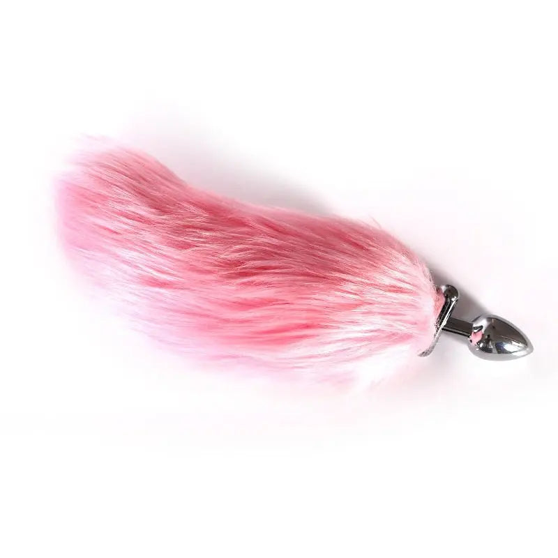 Luminous Fox Tail Anal Tail Metal Short Pink