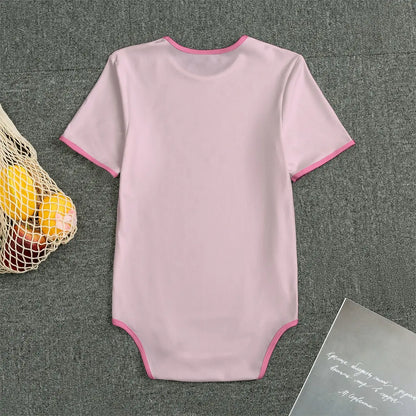 'Mommy's Girl' Pink Little Wolf Adult Unisex Onesie - Image #5