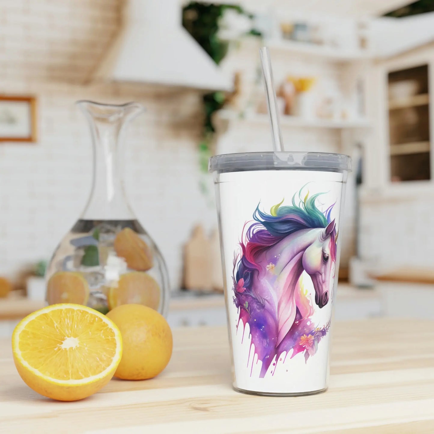 Pretty 'Daddy's Girl' Unicorn Tumbler 20oz Transparent