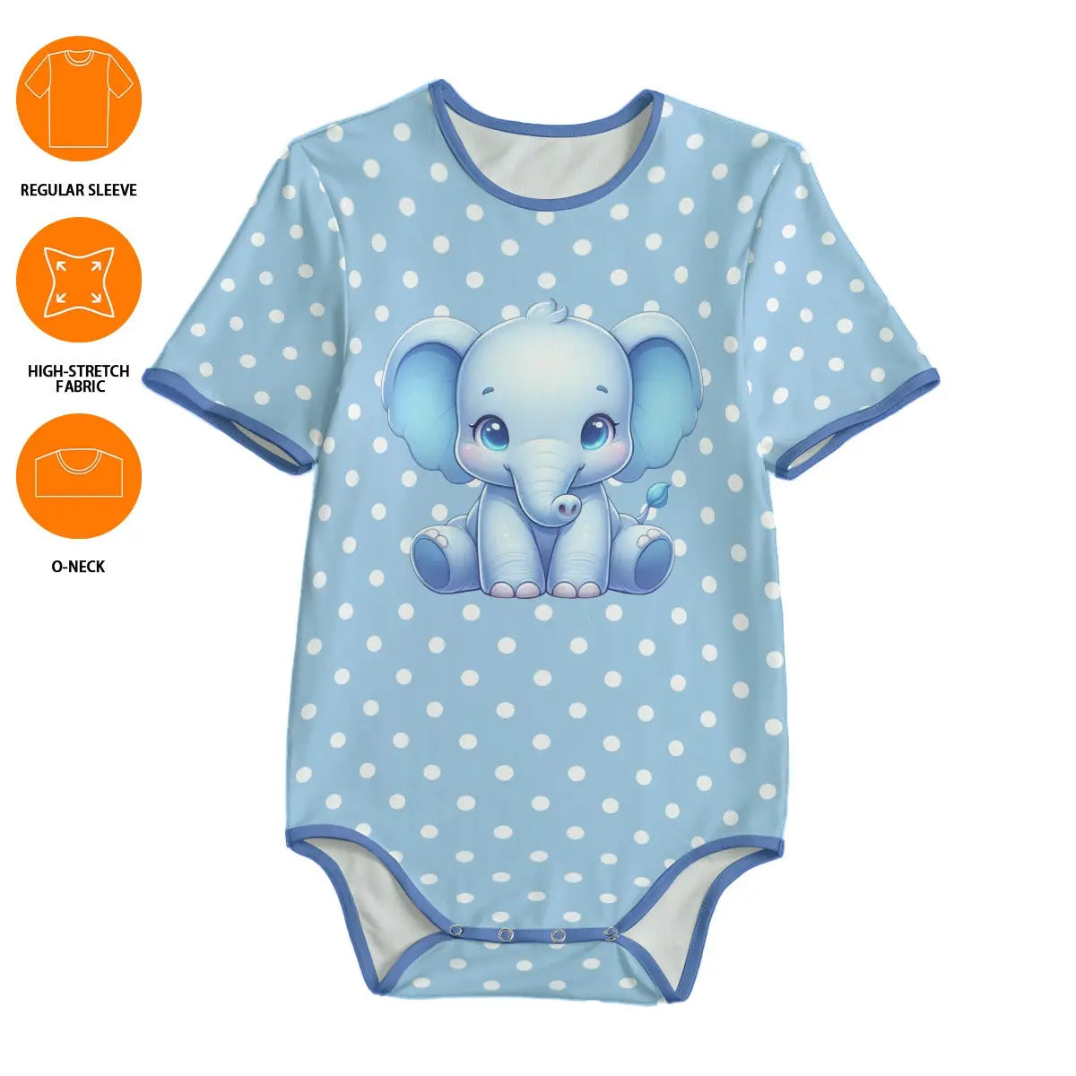 Lil Elephant Adult Unisex Onesie - Image #5