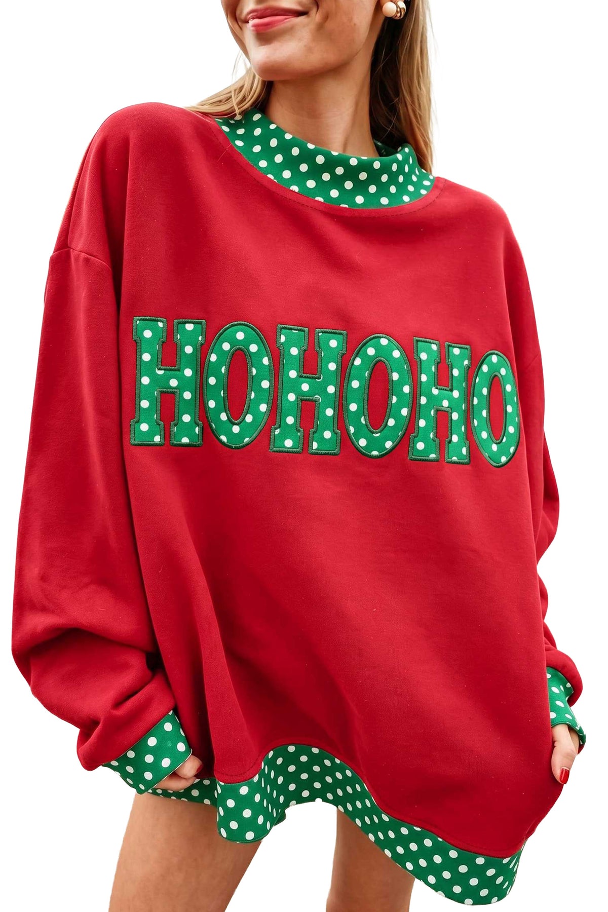 Polka Boo Oversized Sweatshirt