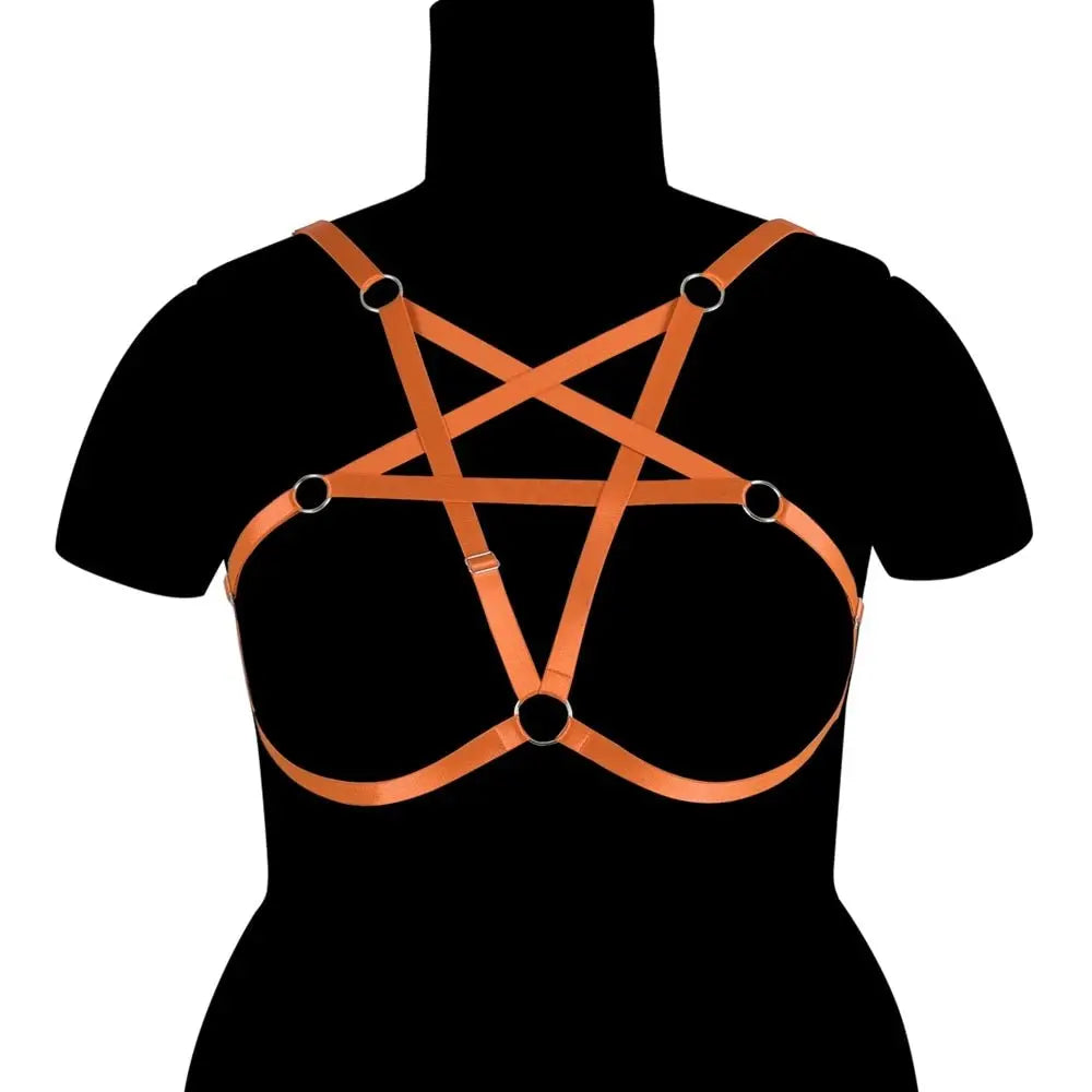 Pentagram Plus Chest Harness orange One Size