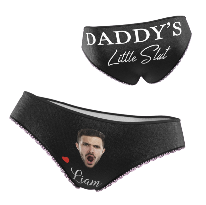 Personalized Daddy's Little Slut Panties - Puppy's Aesthetics