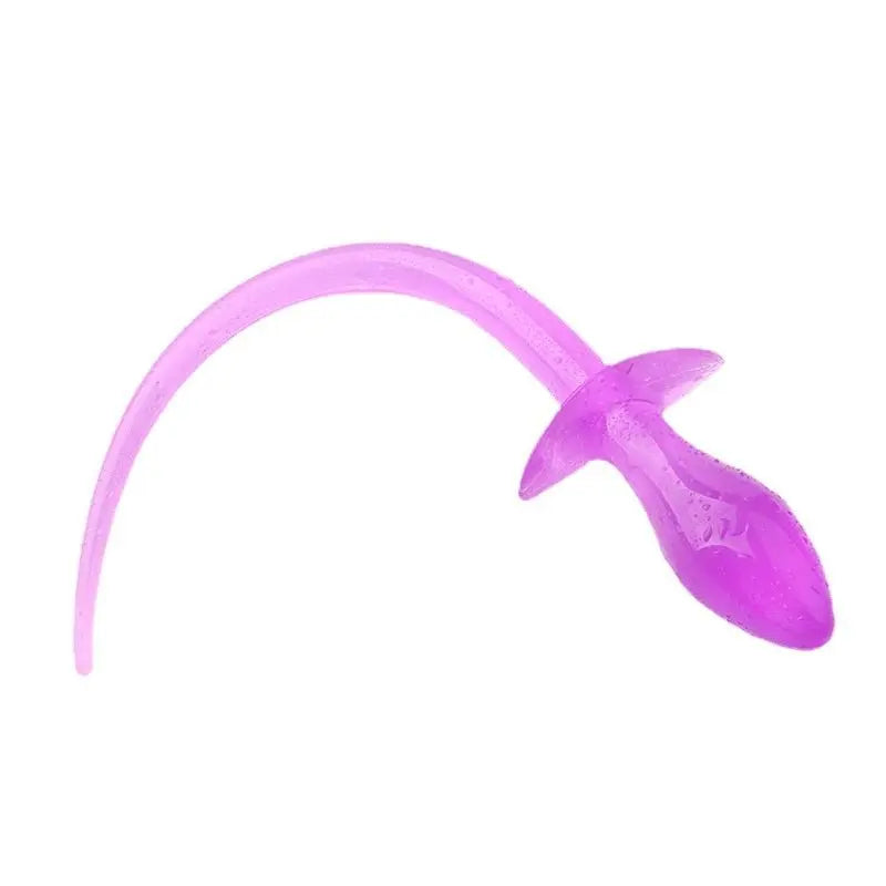 Jelly Puppy Tail Plug Purple