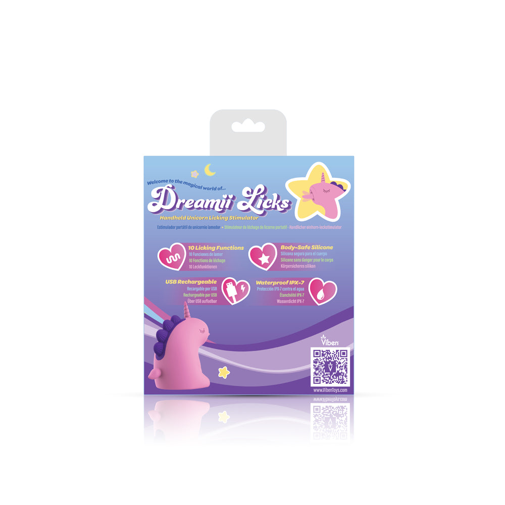 Dreamii Licking Unicorn - Mystical Pink