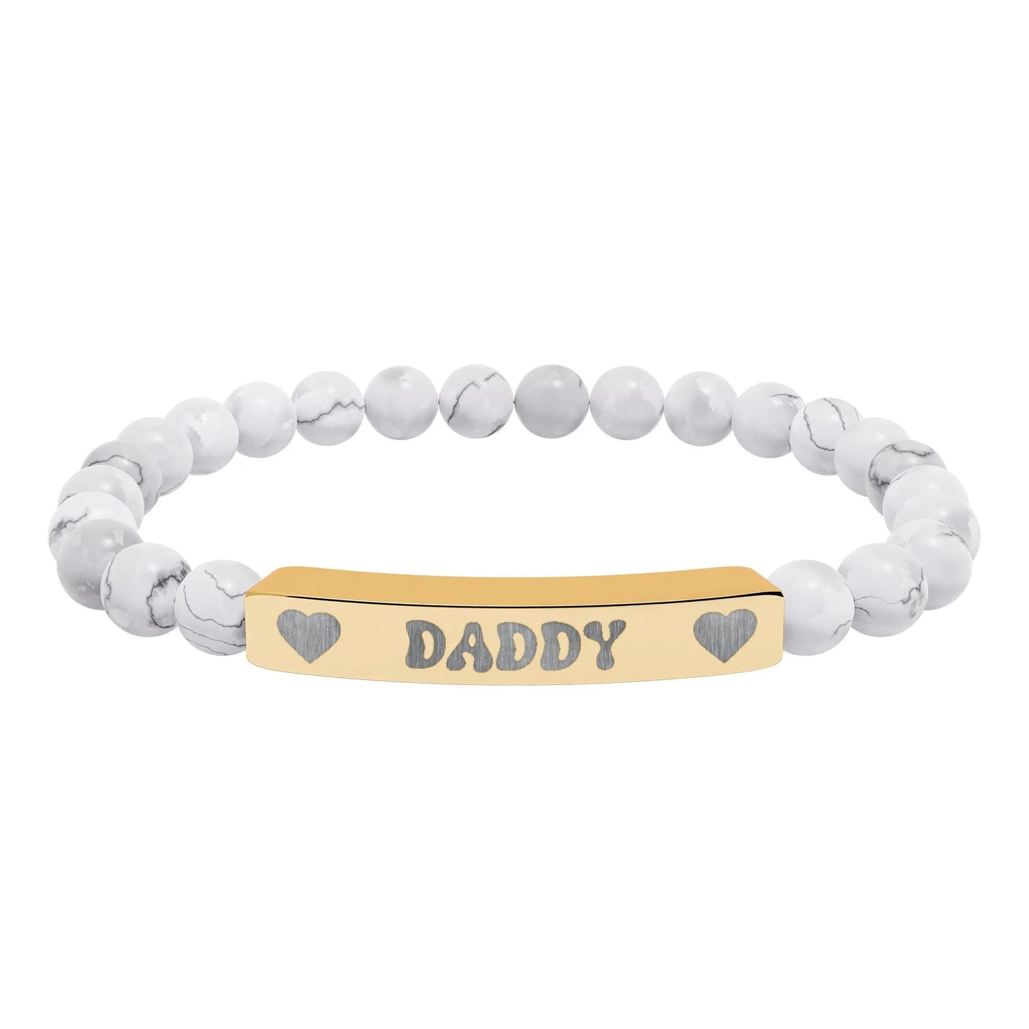 Daddy Natural Stone Bracelet (Colors) - Puppy's Aesthetics