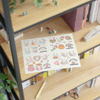 Kawaii Love & Treats Sticker Sheet - Puppy's Aesthetics