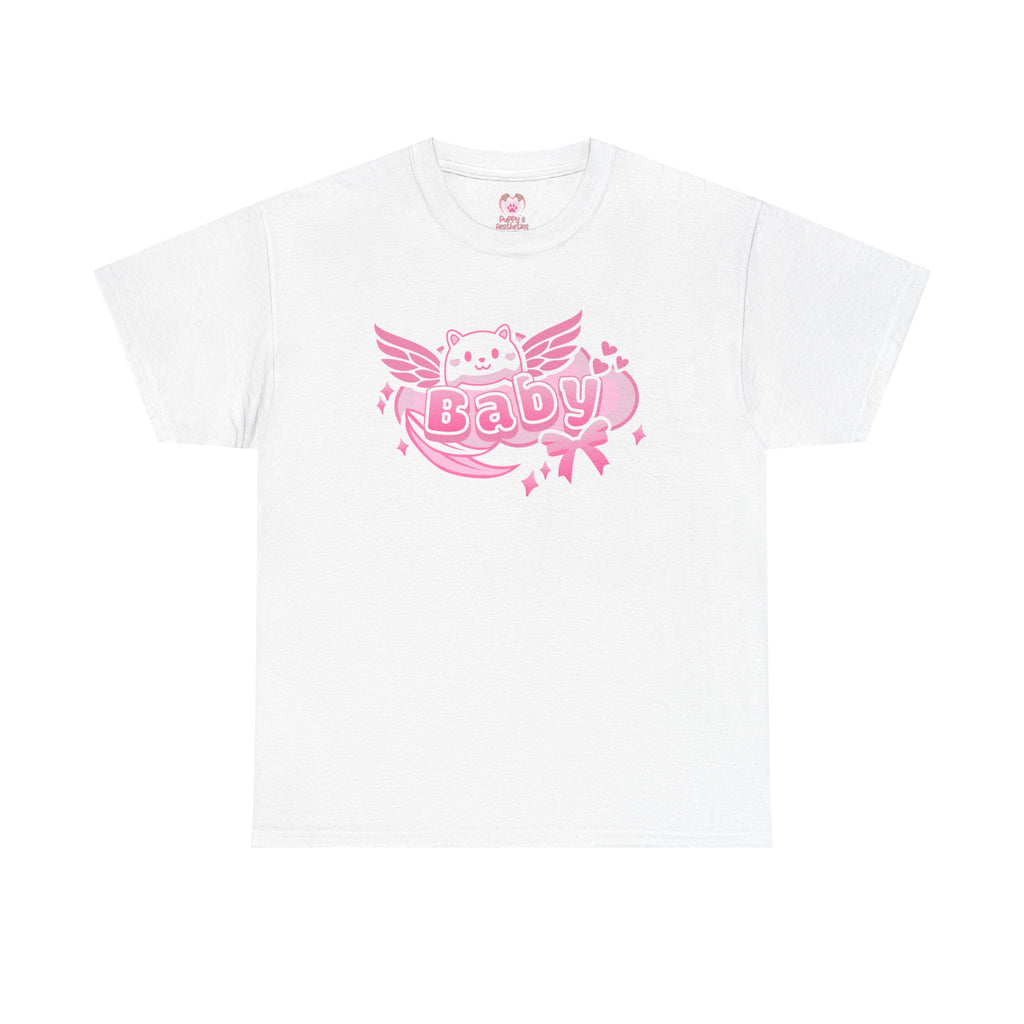 Baby Pink Wings Play Tee - Puppy's Aesthetics