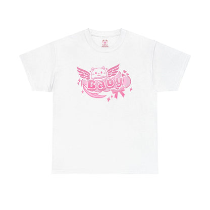 Soft Baby Pink Wings Play Tee - Puppy's Aesthetics