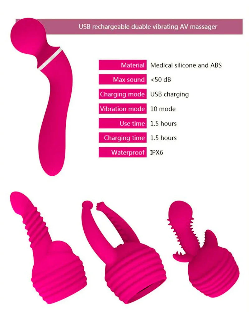 Luna Vibe Rechargeable Wand - Puppy's Aesthetics