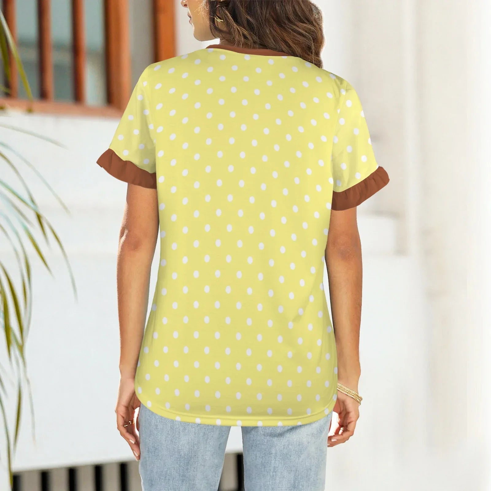 Sunflower Kitty Ruffle Play Tee - Puppy's Aesthetics