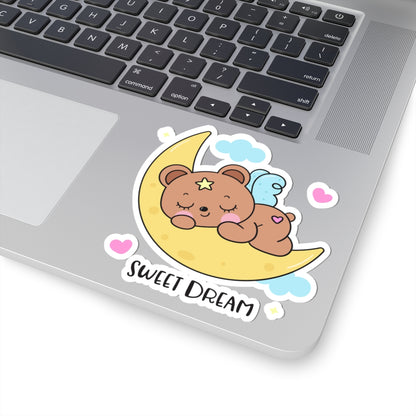 Sweet Dream Bear Kiss-Cut Sticker - Puppy's Aesthetics