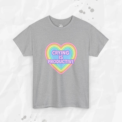 Crying Is Productive T-Shirt (Colors) - Puppy's Aesthetics