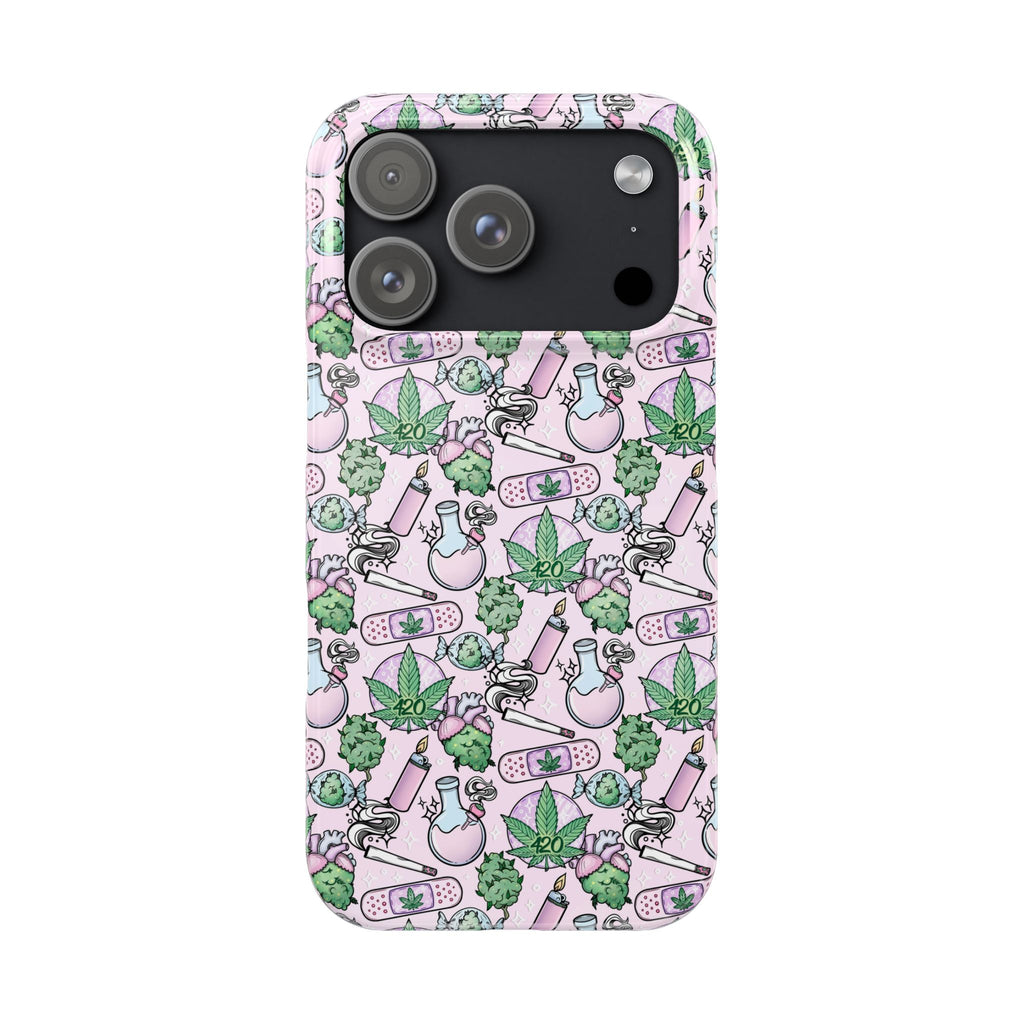 Cute Cannabis iPhone Slim Case