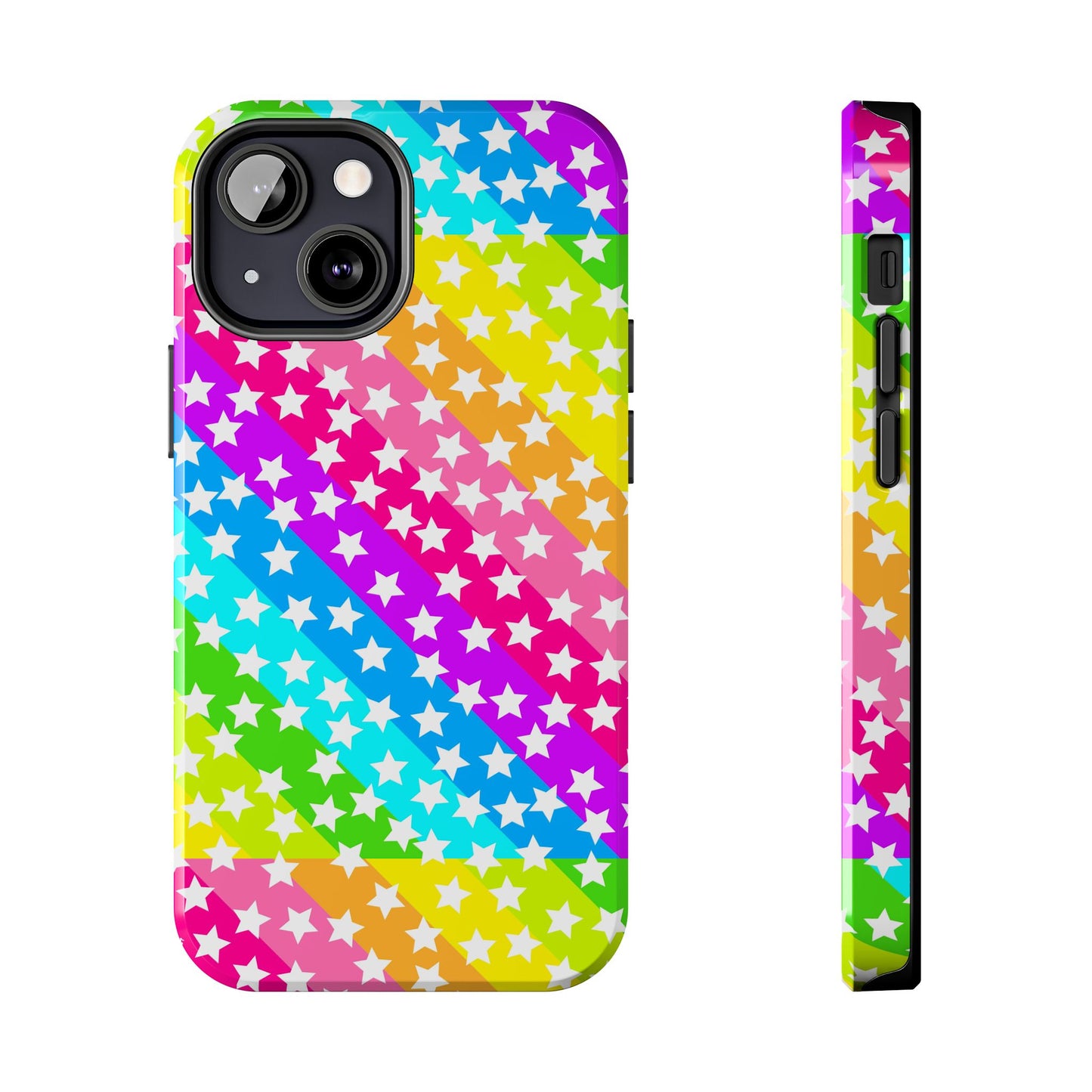 Starry Sprinkle Rainbow Tough iPhone Case