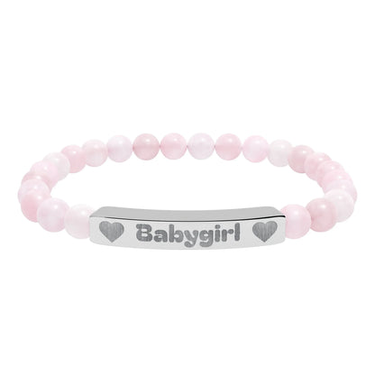 Babygirl Natural Stone Bracelet (Colors) - Puppy's Aesthetics
