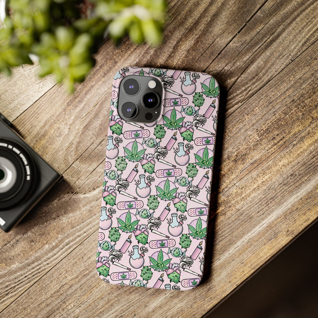 Cute Cannabis iPhone Slim Case