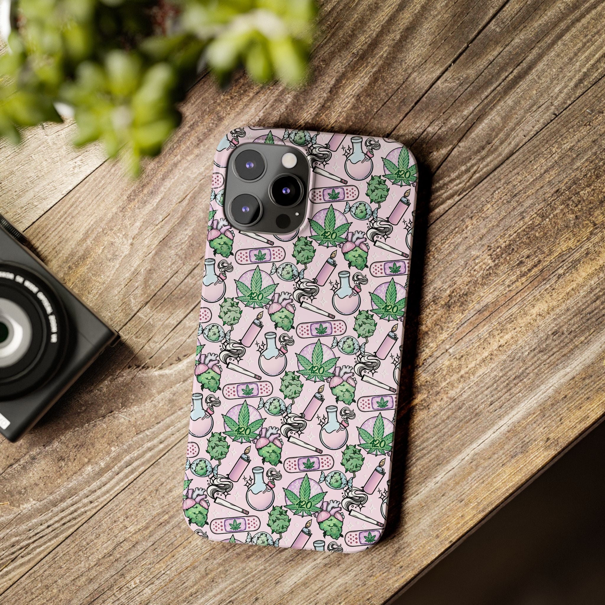 Cute Cannabis iPhone Slim Case