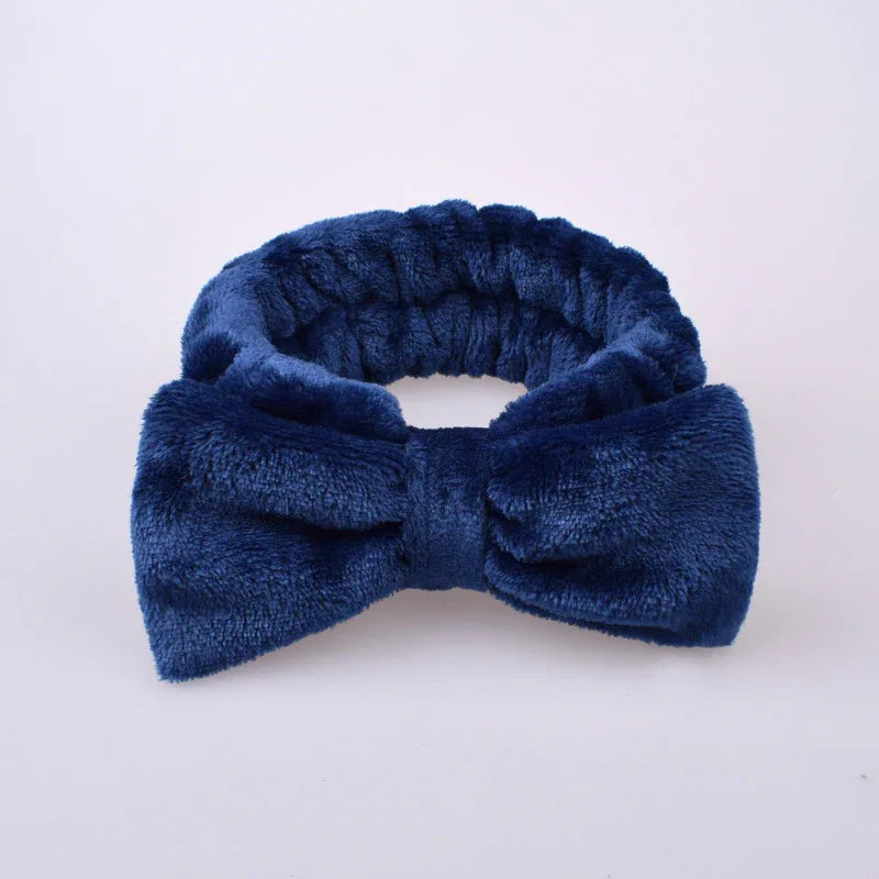 Soft Plush Bow Headband - Puppy's Aesthetics