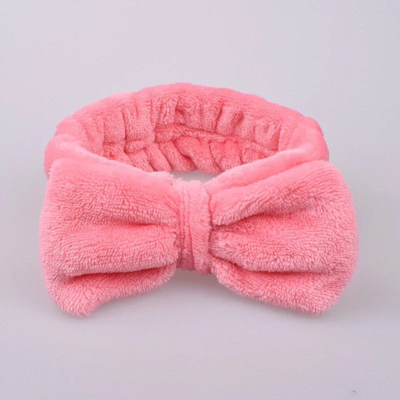 Soft Plush Bow Headband - Puppy's Aesthetics