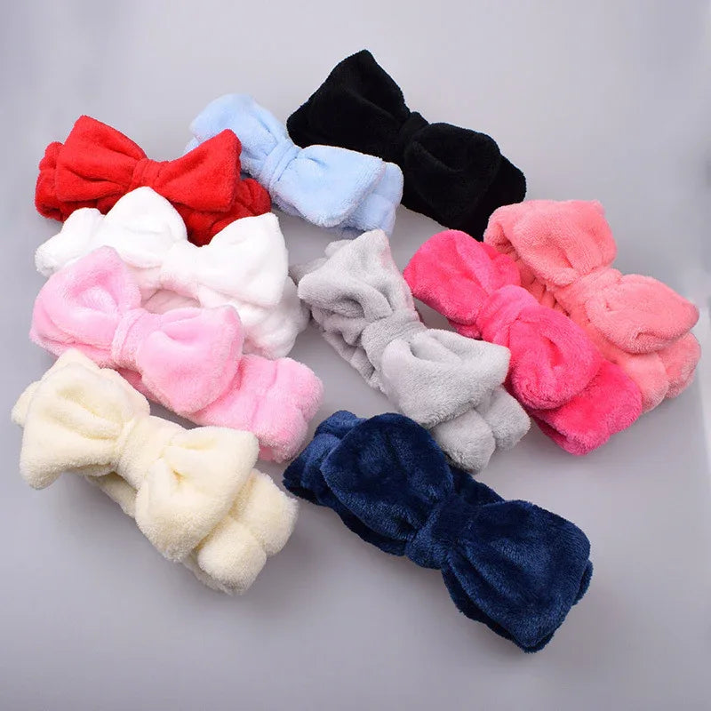Soft Plush Bow Headband - Puppy's Aesthetics