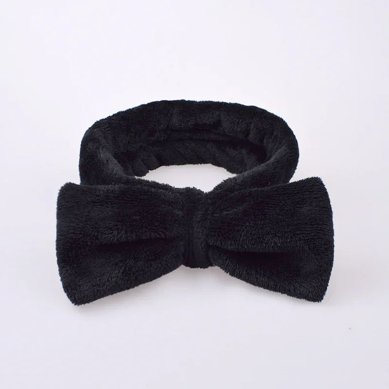 Soft Plush Bow Headband - Puppy's Aesthetics