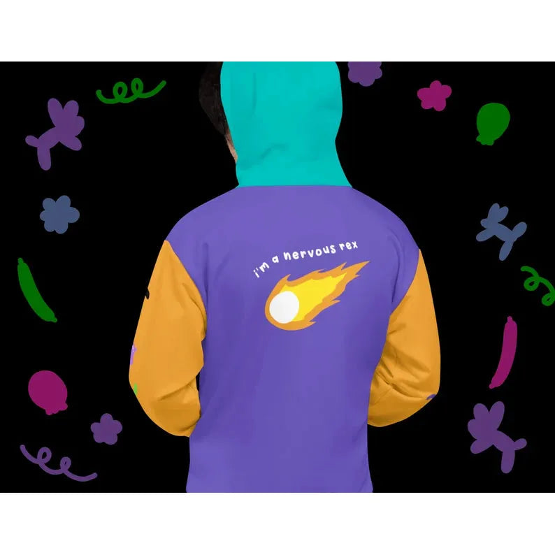 Dino Balloon Animal Hoodie 2XS - 6XL
