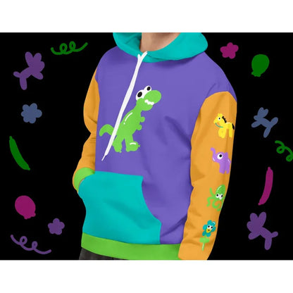 Dino Balloon Animal Hoodie 2XS - 6XL