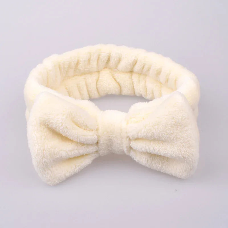 Soft Plush Bow Headband - Puppy's Aesthetics