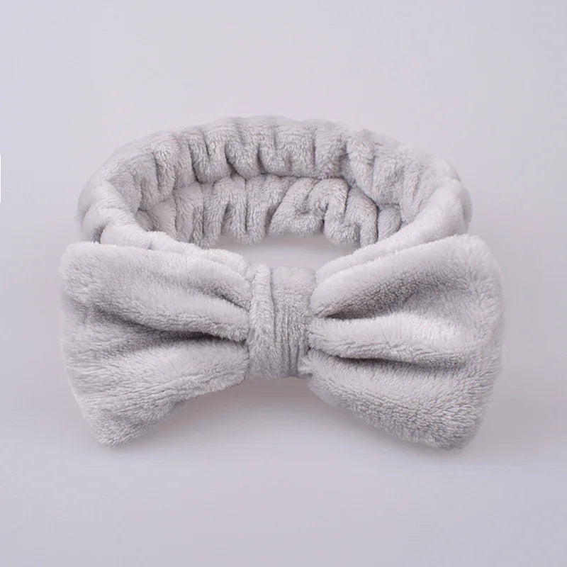 Soft Plush Bow Headband - Puppy's Aesthetics