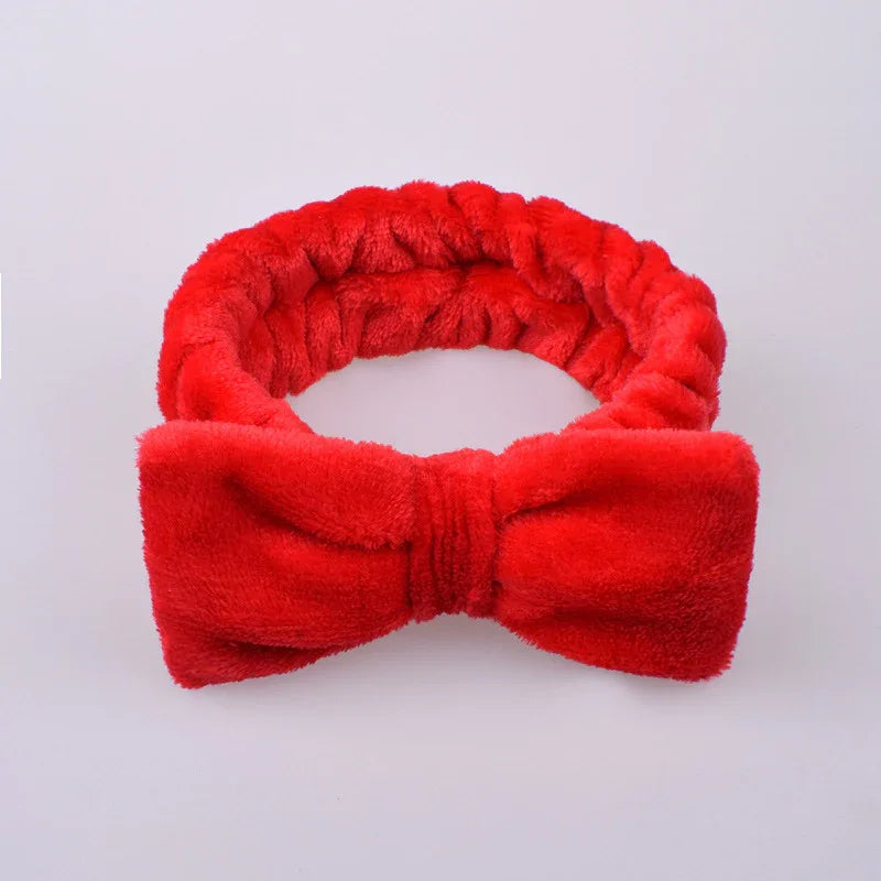 Soft Plush Bow Headband - Puppy's Aesthetics