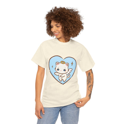 Adorable Angel Kitty Play Tee - Puppy's Aesthetics