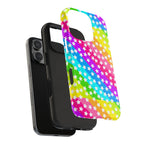 Starry Sprinkle Rainbow Tough iPhone Case