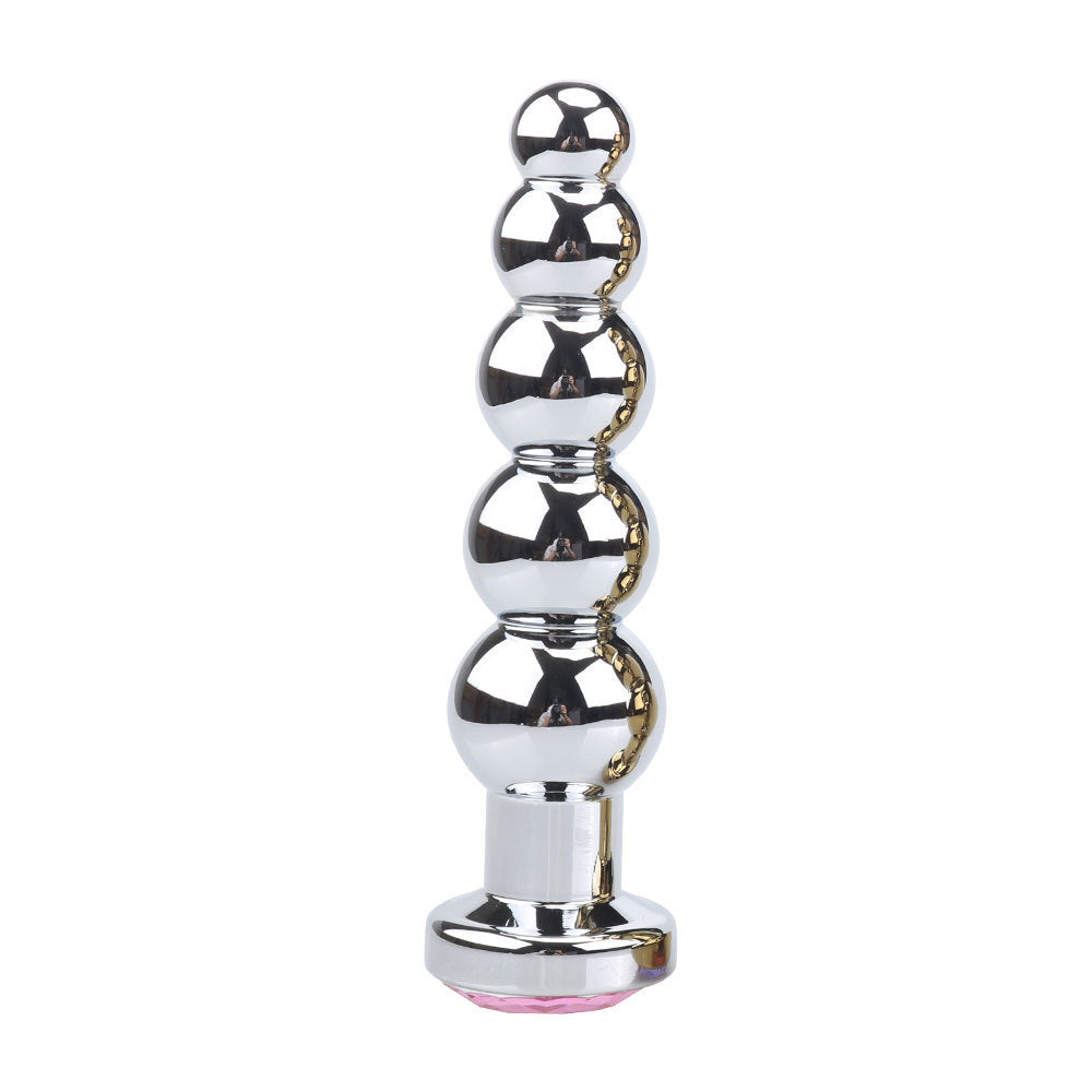 Luxe Glide Anal Bead Plug – Smooth Metal Pleasure Toy