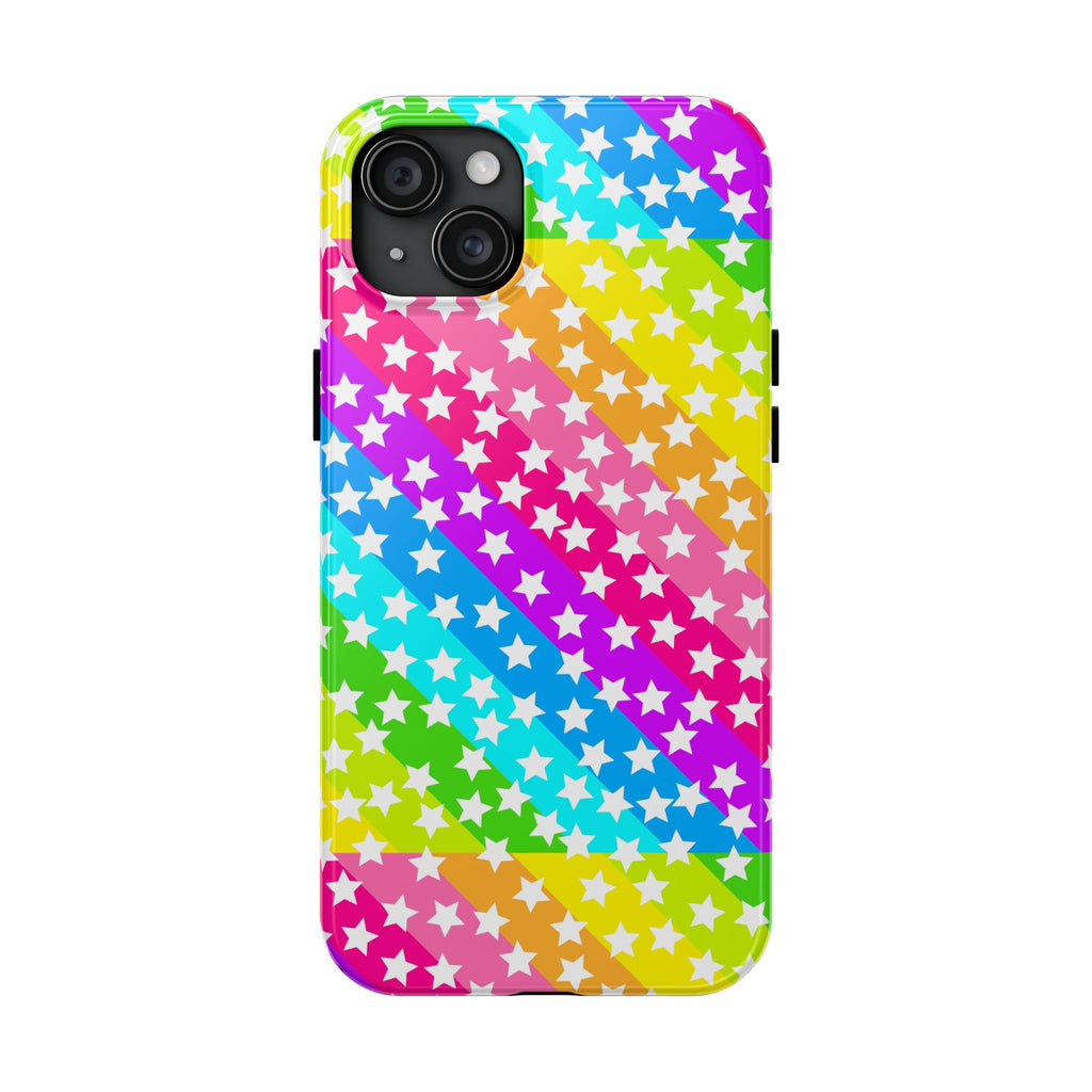 Starry Sprinkle Rainbow Tough iPhone Case