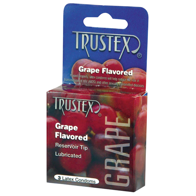 Trustex Flavored Condoms (Grape/3 Pack)