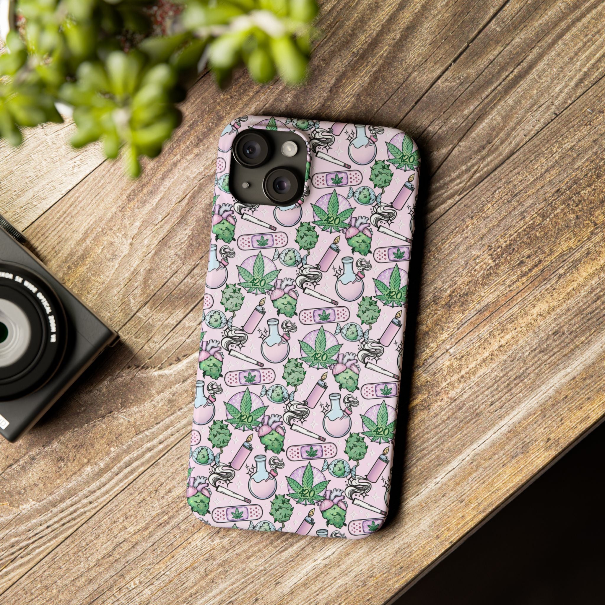 Cute Cannabis iPhone Slim Case